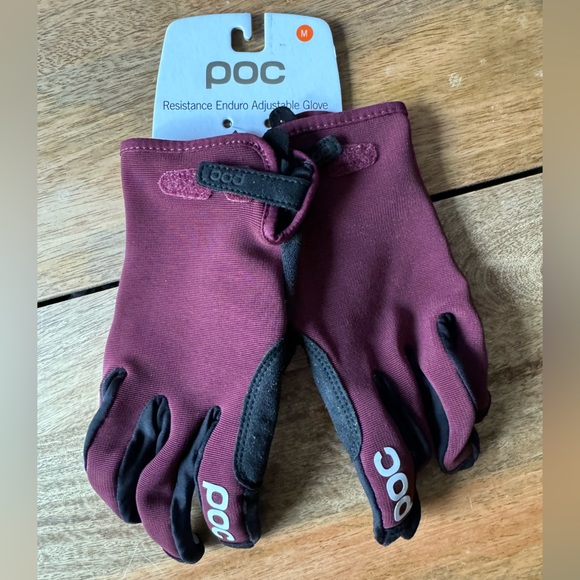 POC Resistance Enduro Adjustable Glove NWT Size Medium Burgundy - Picture 1 of 2